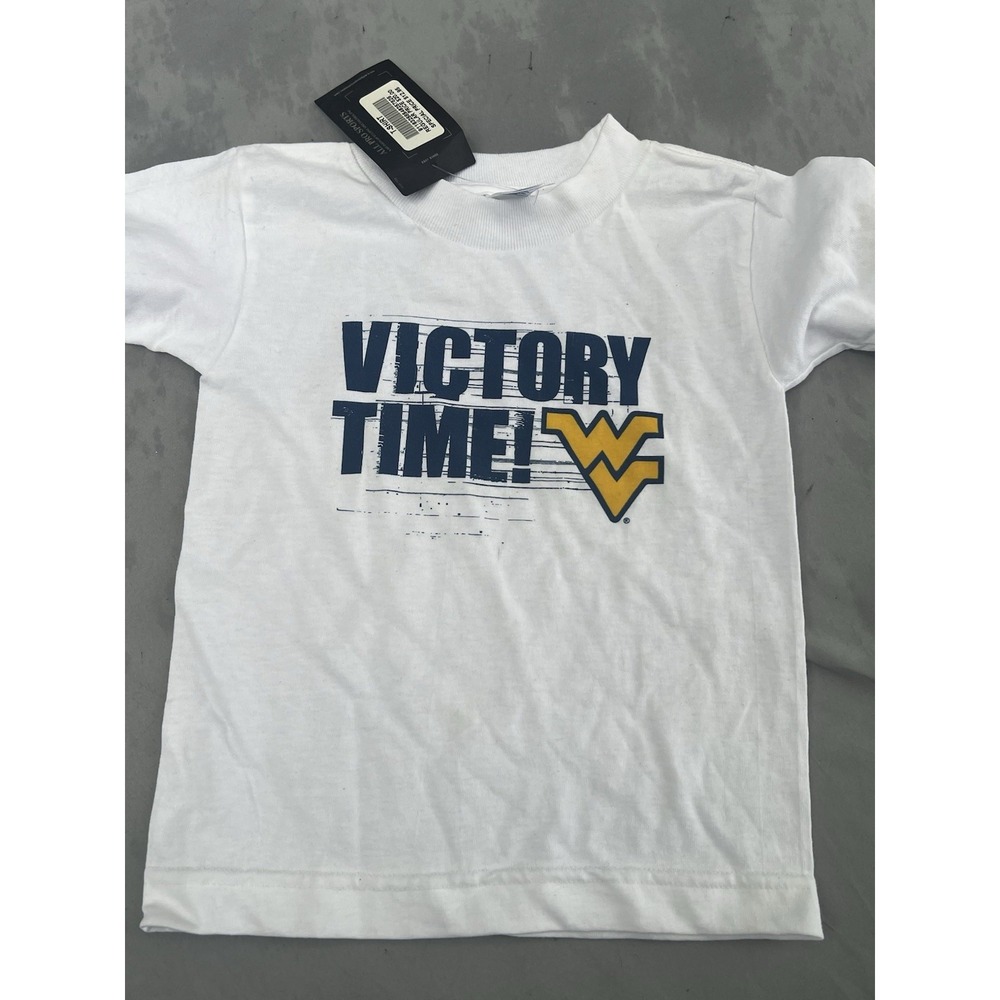 NWT West Virginia University Kids Shirt White Size 3T NCAA
